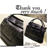 พร้อมส่ง กระเป๋าLuluhouse รุ่นL108-01Cr รุ่นนี้ดีไซน์สวยมากๆ ตกแต่งด้วยวัสดุสี silver สวยมากๆ